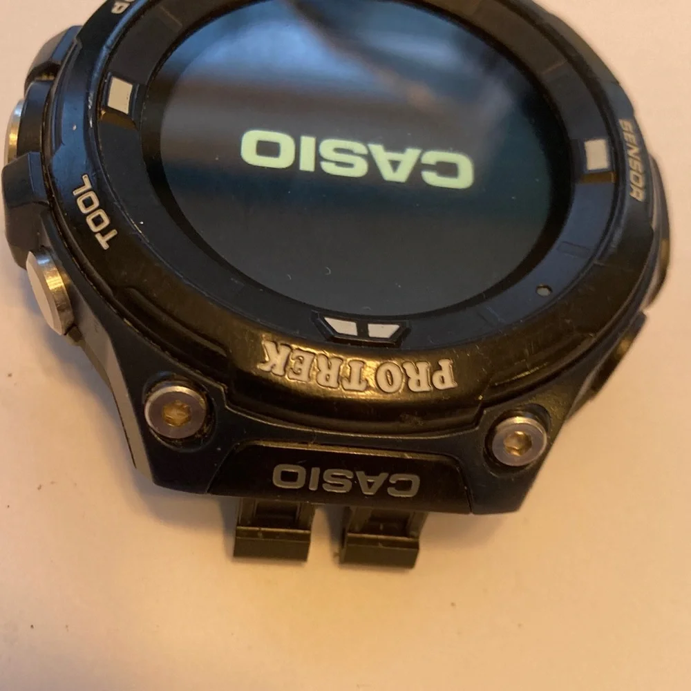 Casio Pro Trek WSD-F20 parts lot, case, NO BACK, NO GASKET, parts only